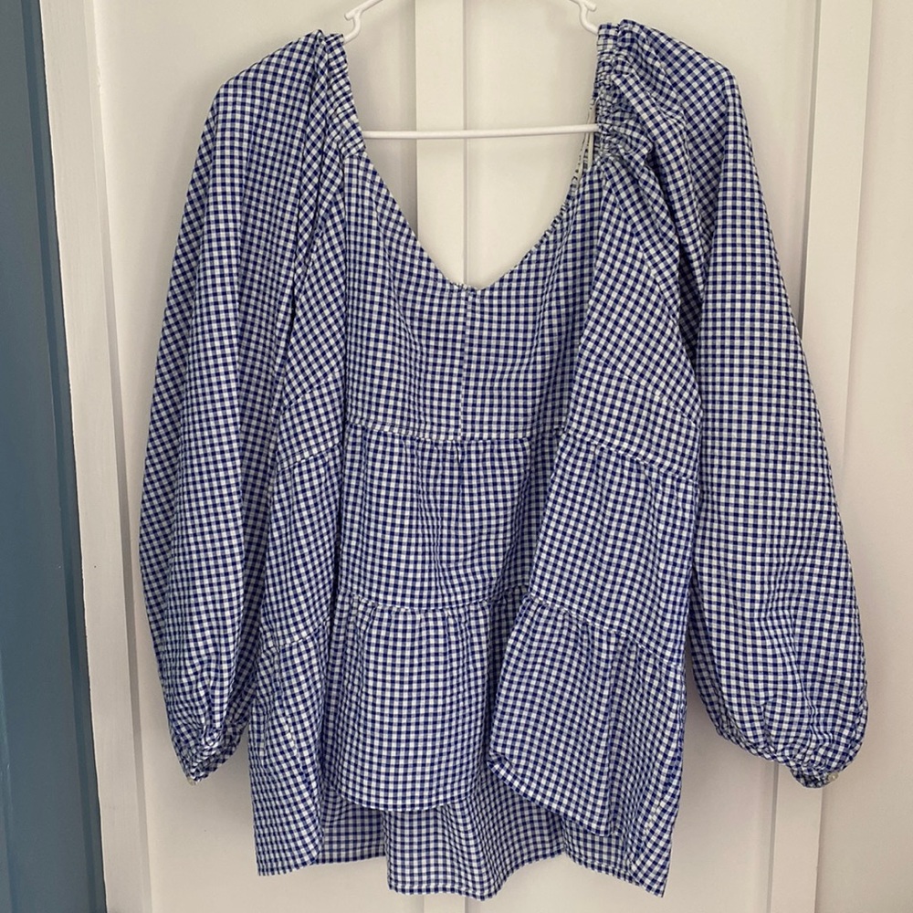 NWOT Old Navy Gingham Blouse